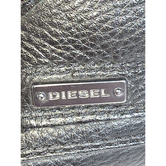 DIESEL Men\'s Black Leather  Boots Lace-Up Round Toe Size 9.5 main image 9